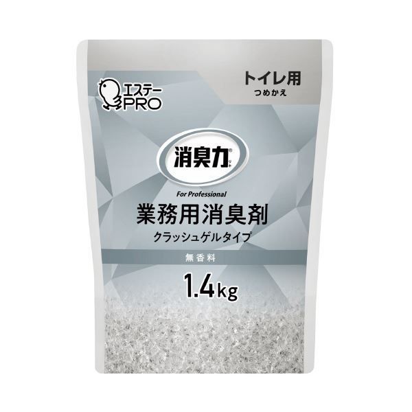 (まとめ) エステー 消臭力 業務用 ゲル トイレ用 詰め替え 1.4kg 無香料 【×10セット】 10,804円