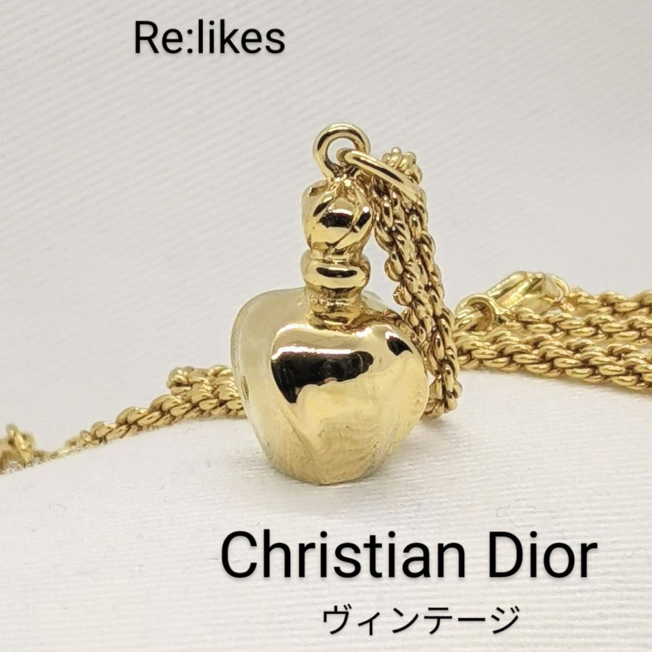 Christian Dior ディオール 香水 ボトル ゴールド ネックレス