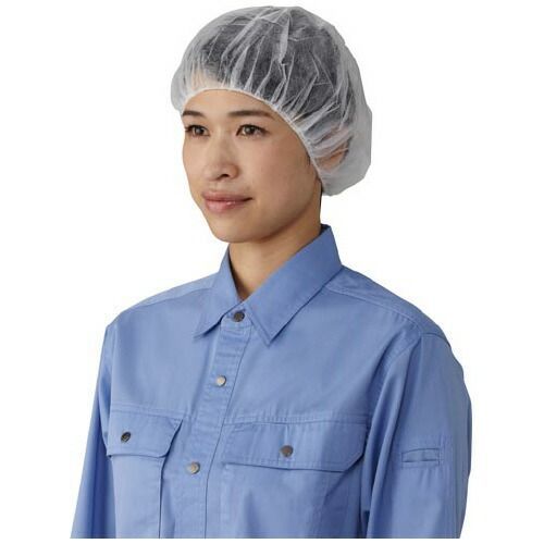 パ 使い捨てヘアキャップ 平織り １００枚入×５4699-9566 カウネット