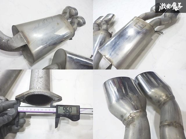 リアピース 車検対応/JATA-10160061 ZEES ジース Schllenzer W204 Cクラス ステンレス製 マフラー