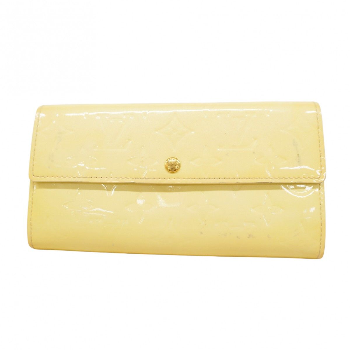 5mc2840 ルイヴィトン 長財布 ヴェルニ ポルトフォイユサラ M91971 ペルル レディース