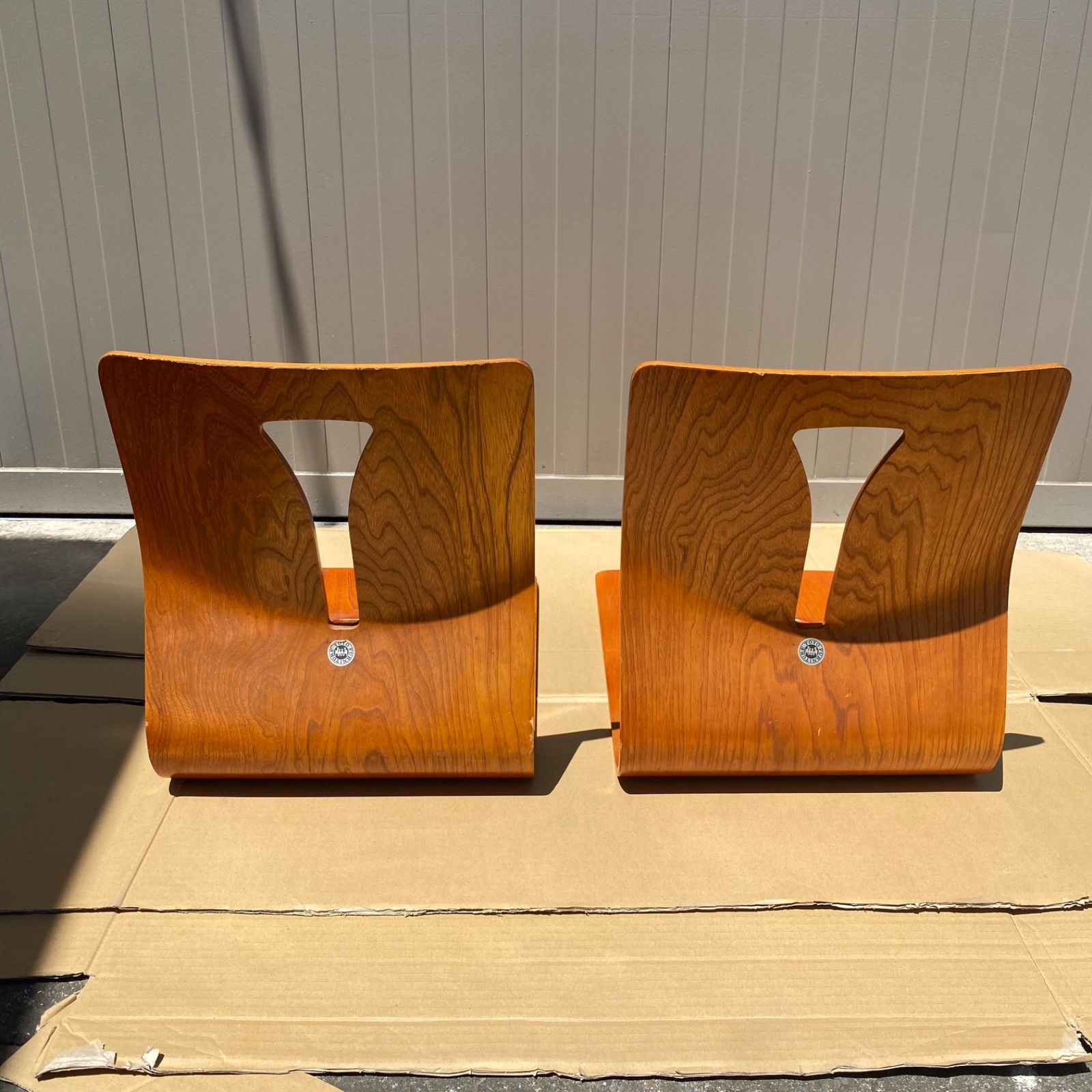 アンティーク　TOYOFURNITURE 東洋ファニチャー ② アンティーク椅子 TOYO FURNITURE 東洋ファニチャー 座椅子 2個セット - メルカリ