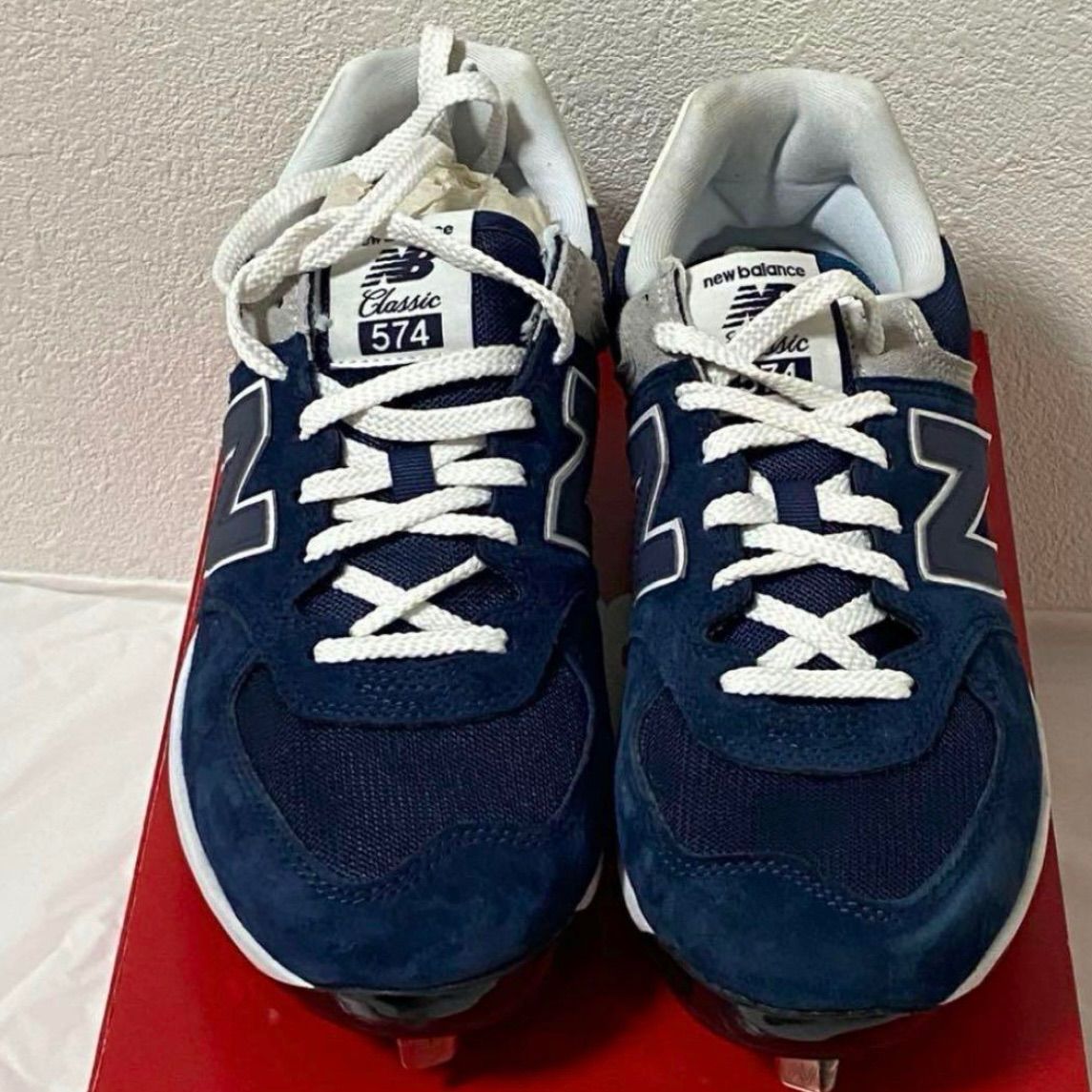 New Balance 574 大谷モデル ネイビー 27.5cm スパイク ニューバランス WWW_OLIVIERBERNSTEIN_COM