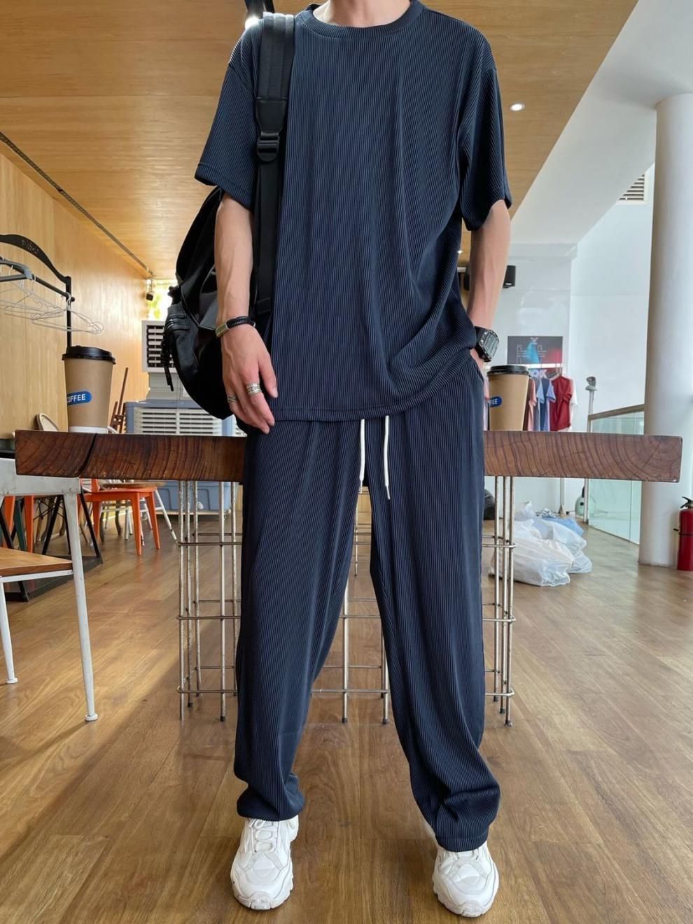 セットアップ メンズ 夏 半袖Tシャツ ボトムス 大きいサイズ 春