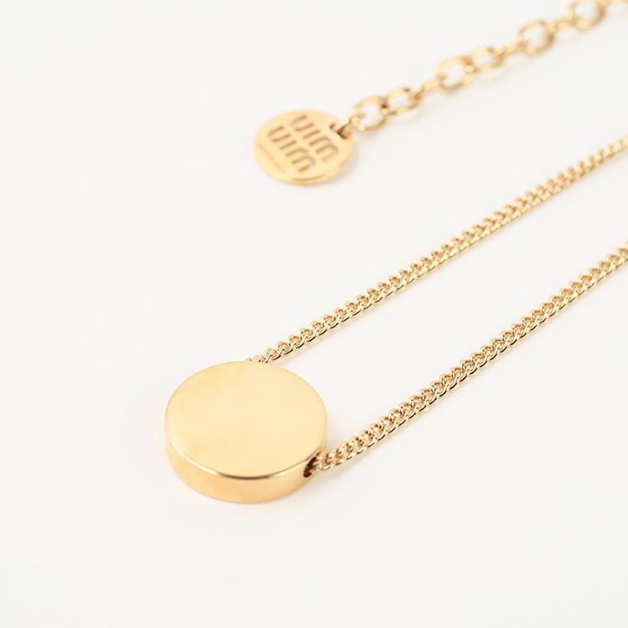 MIU MIU ミュウミュウ メタル アクセサリー ネックレス 5IC096