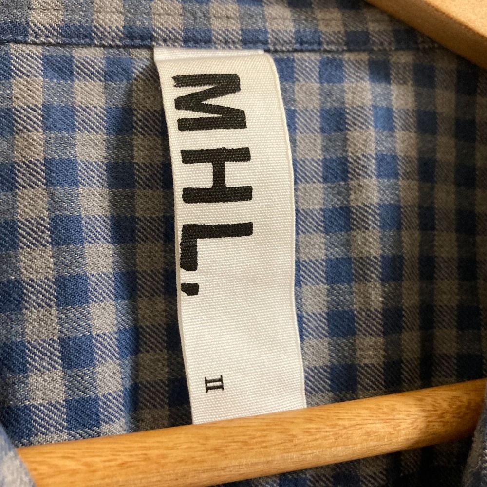 美品 MHL. MARGARET HOWELL マーガレットハウエル チェック