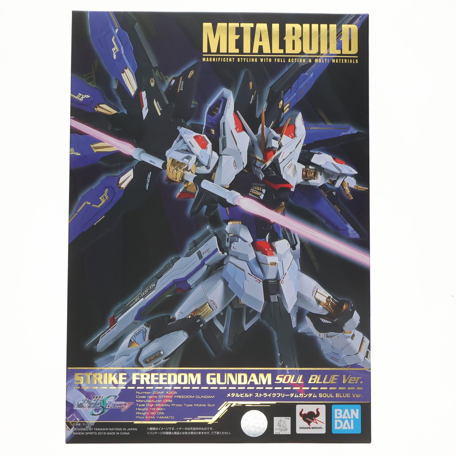 METAL BUILD ストライクフリーダムガンダム SOUL BLUE Ver. 機動戦士ガンダムSEED DESTINY(シード デスティニー)  完成品 可動フィギュア TAMASHII NATION2018会場u0026魂ウェブ商店限定 バンダイスピリッツ - メルカリ