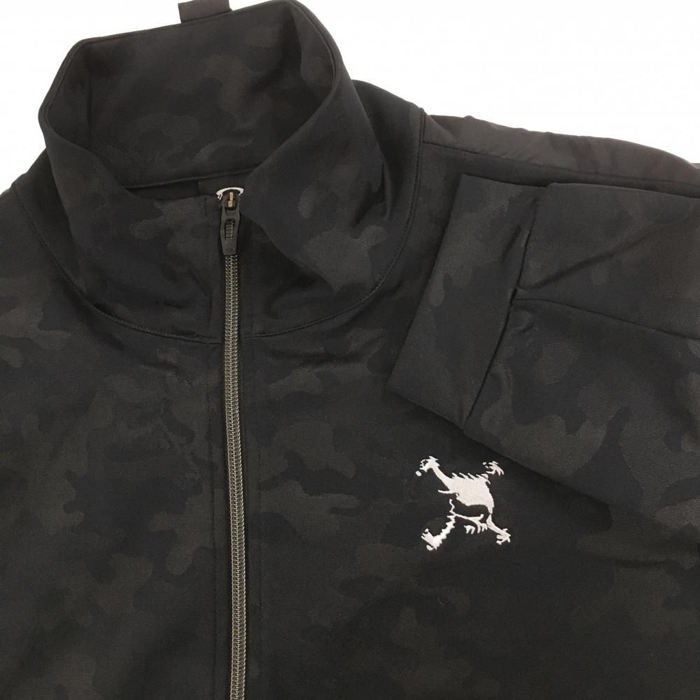 超美品】オークリー ジャケット 黒 カモフラ 迷彩 メンズ XL ゴルフ