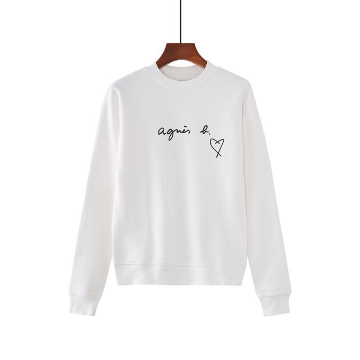 【agnesb】アニエスベー ロゴ&ハートトレーナー レディスLサイズ アニエスベー トレーナー agnes b. アニエスベー レディース
