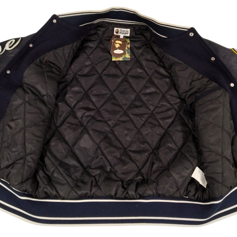 A BATHING APE アベイシングエイプ BAPE Patch Varsity Jacket ウール