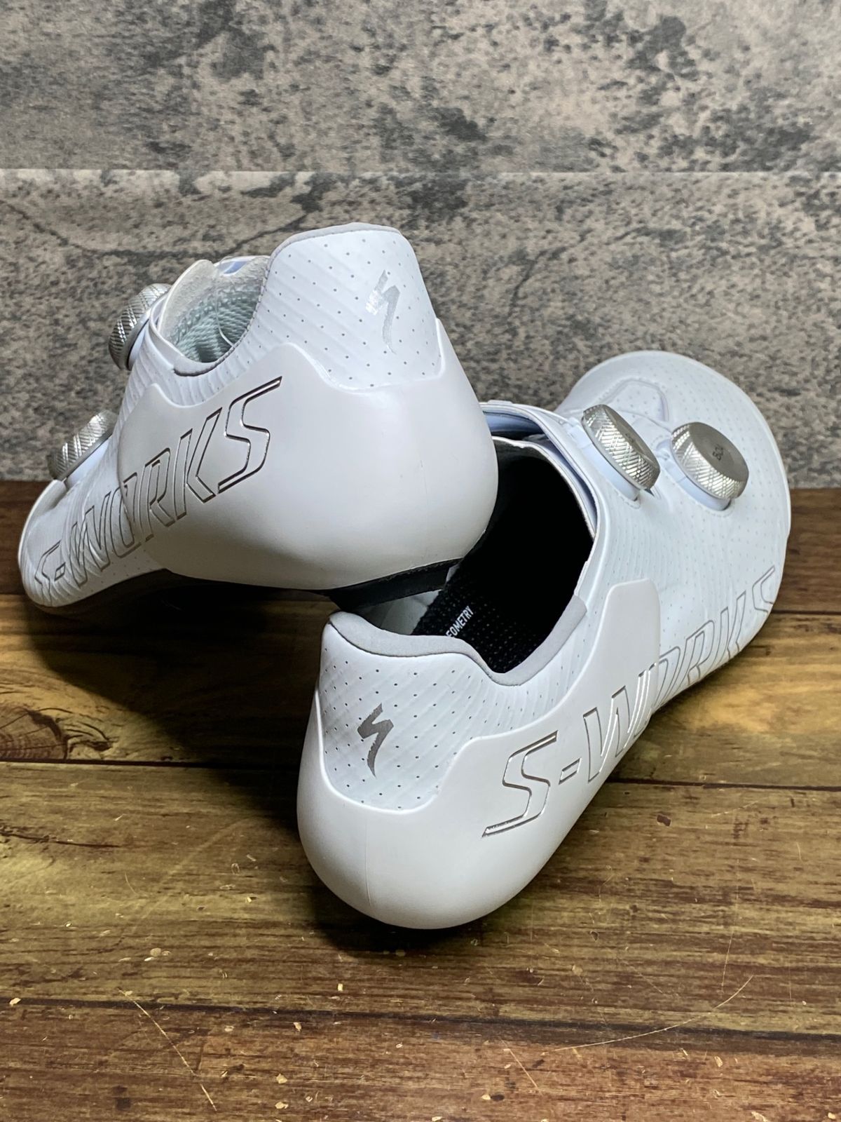 JM415 スペシャライズド SPECIALIZED エスワークス S-WORKS ARES 2 RD ビンディングシューズ 白 EU40.5 SPD-SL