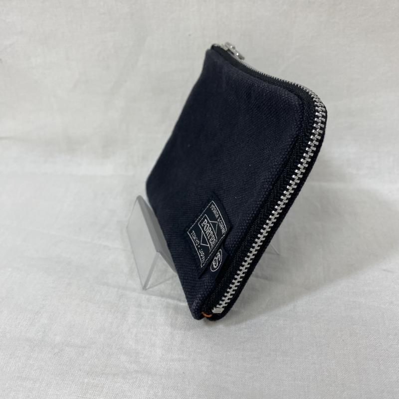 PORTER×Stussy　コインケース　財布　ウォレット　ネイビー　状態良 STUSSY ステューシー 財布 コンパクト財布 18FSP03825 吉田