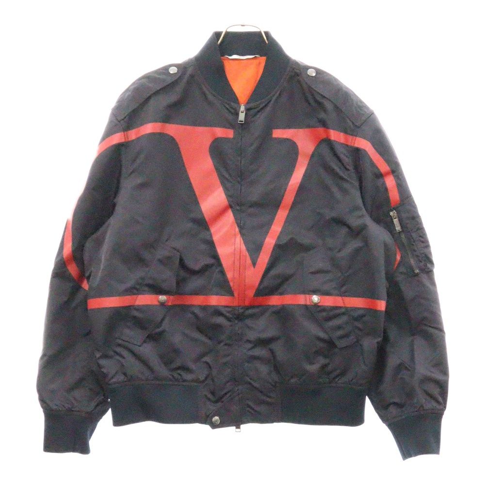 VALENTINO (ヴァレンチノ) 19AW Bomber Jacket with VLogo Print Vロゴ 