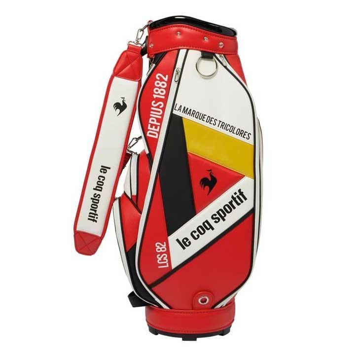 ルコック le coq sportif LG5FCB01M アーカイブデザイン カート キャディバッグ 2025 9.5型 4kg RD00 レッド