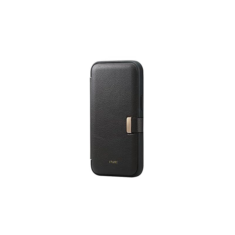新品　エレコム iPhone 14 / 13 ケース カバー 手帳型 耐衝撃 カードポケット付き グレー PM-A22APLFYJ3GY