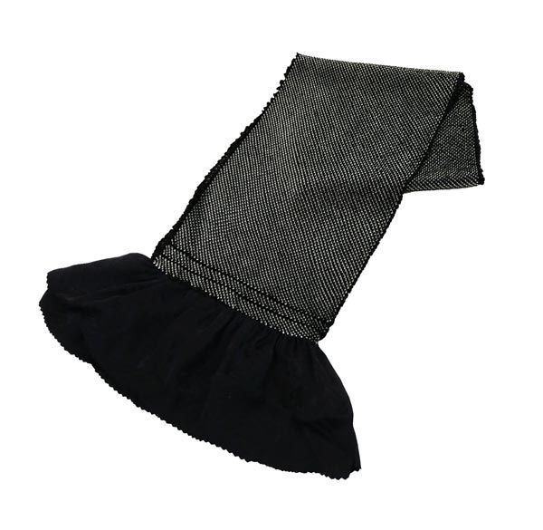 振袖用 正絹 総しぼり 帯揚げ ホワイト ブラック系 黒色 oa-024 絹100％ シルク 黒 ブラック 総絞り しぼり 絞り 振袖 成人式 京都うさぎ堂