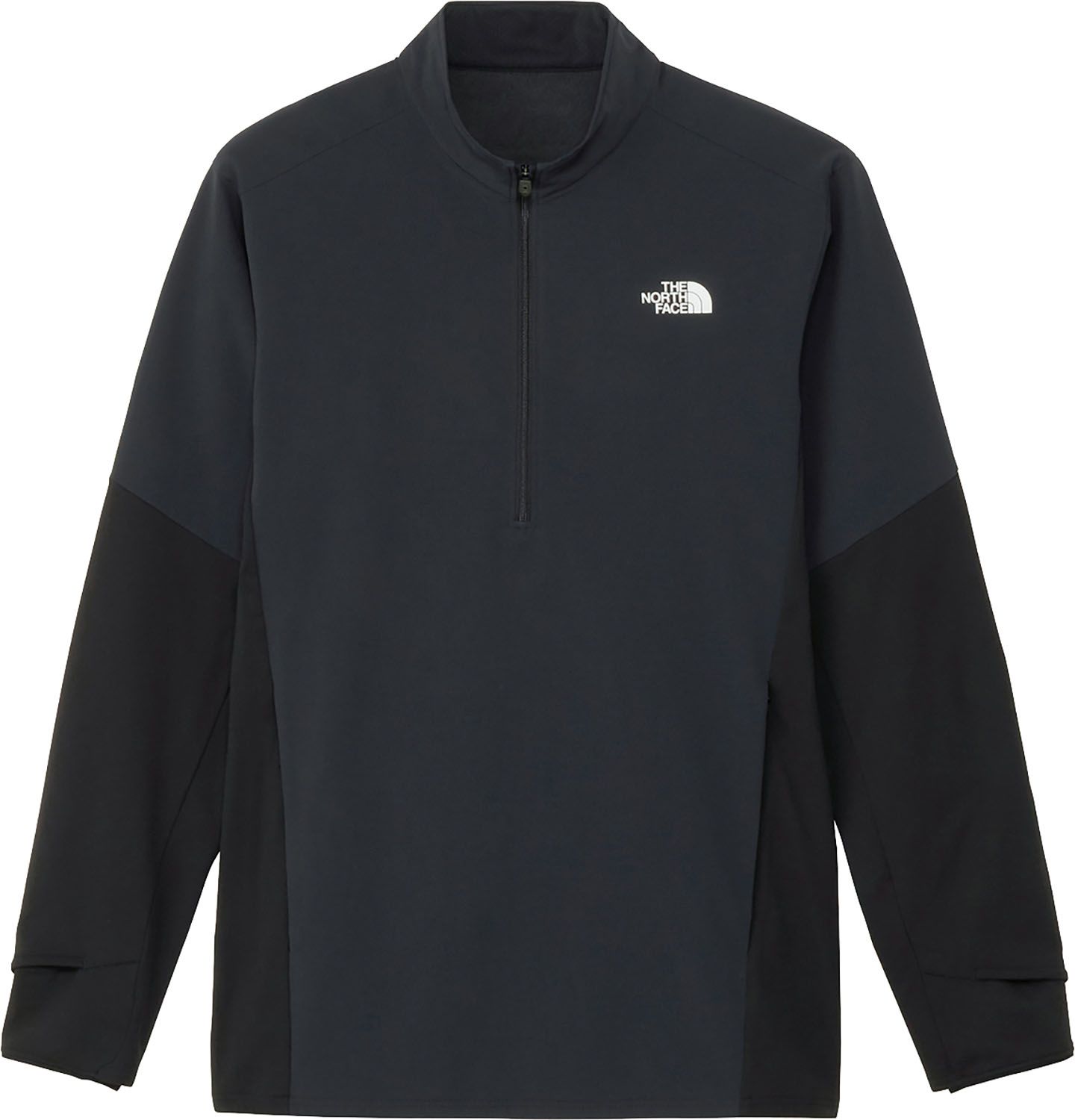 ザ ノース フェイス THE NORTH FACE アウトドア ハイブリッドサーマルライトハーフジップ メンズ フリース トップス ランニング ジョギング トレーニング 運動 軽量 保温 耐風 秋冬 UV 紫外線カット NL72576 K ブラック