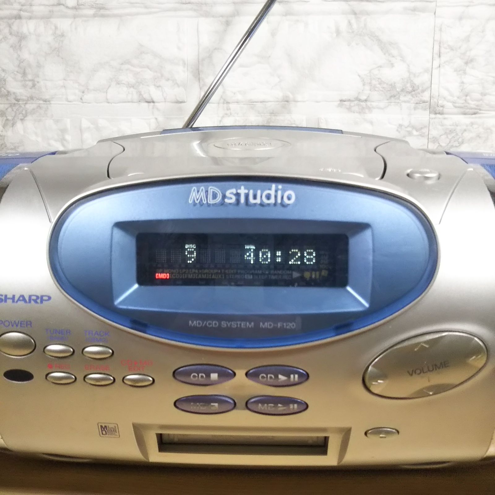 SHARP MDstudio MD/CDシステム MD-F120 2000製 中古品 - メルカリ