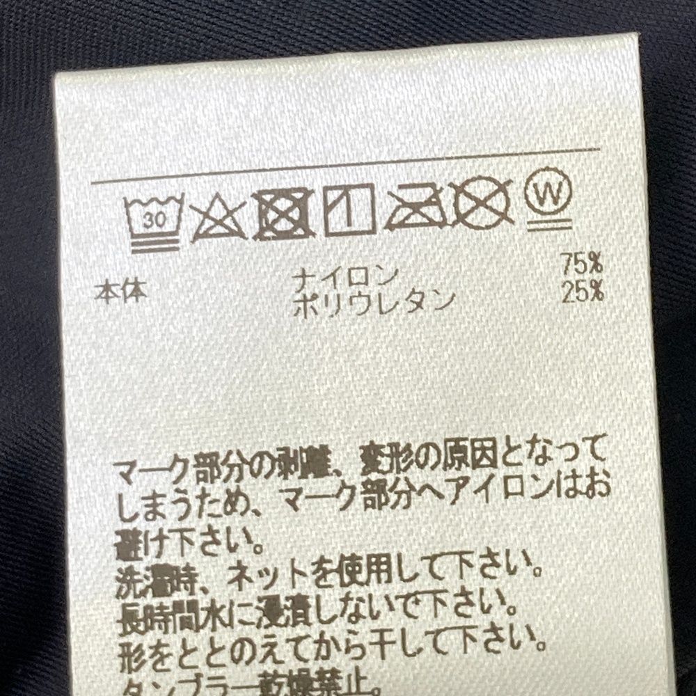 サイズ：M DECEMBERMAY ディセンバーメイ  ハイネック 長袖Tシャツ　袖ロゴ  ネイビー系 [240101350372] ゴルフウェア メンズ ストスト DECEMBERMAY ディセンバーメイ ハイネック 長袖Tシャツ 袖ロゴ