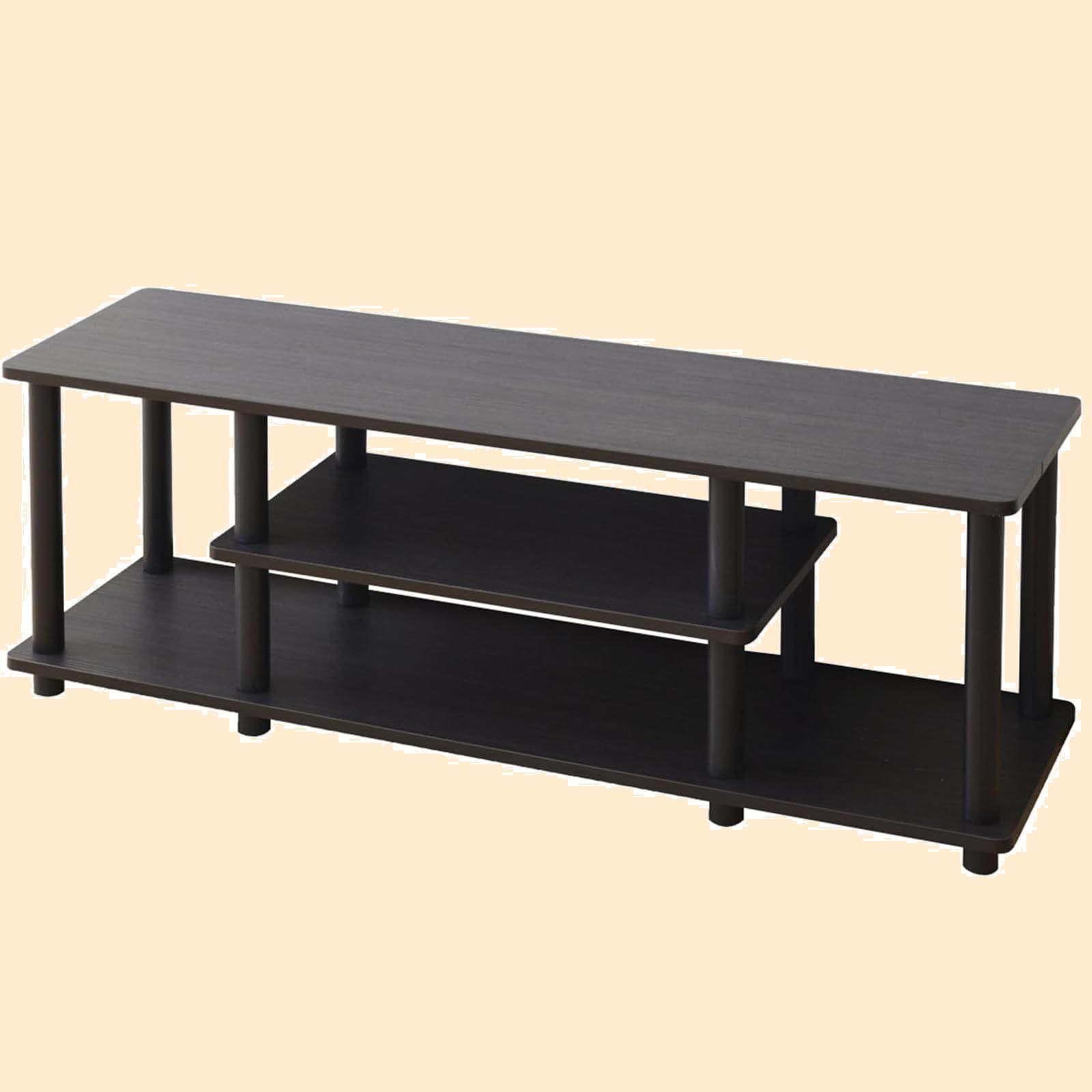 数量限定】テレビ台 幅112 山善(YAMAZEN) ダークブラウン YWTV-1130