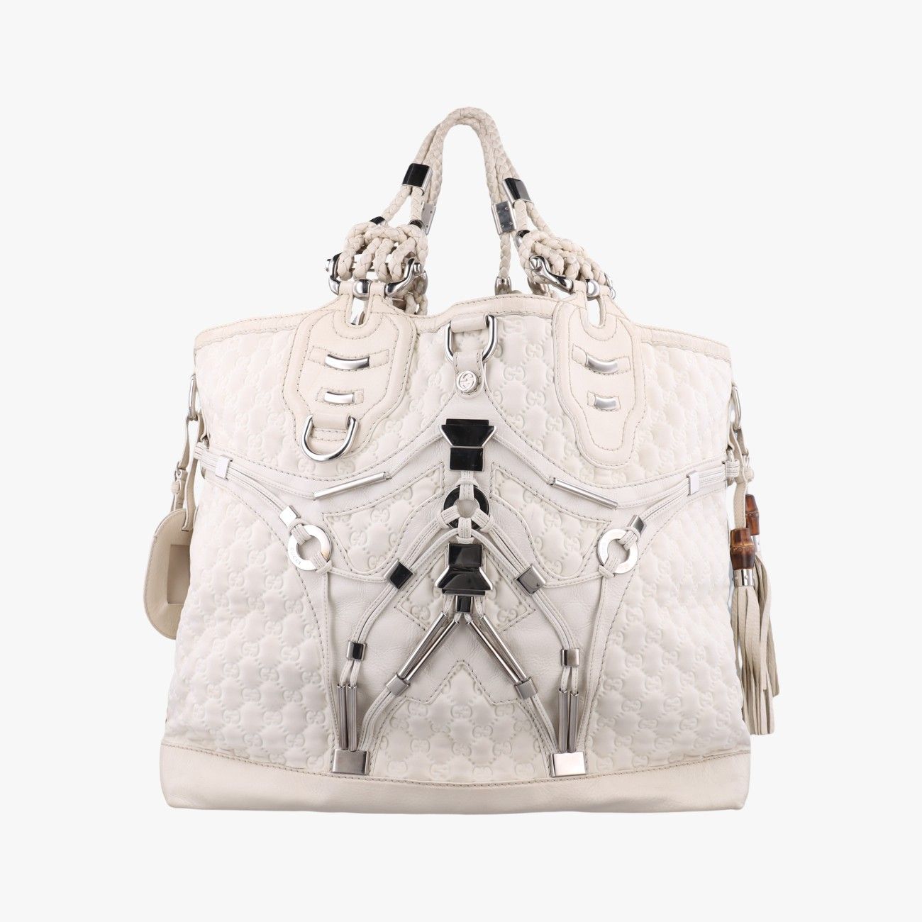 グッチGucciブランドオフホワイトレザー240260C6344911 - メルカリ