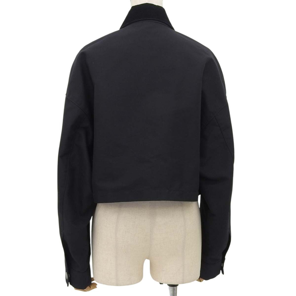 PRADA プラダ テクニカルキャンバス ブルゾンジャケット ジャケット アウター Gジャン アパレル トライアングルロゴ 36 コットン NERO ネロ ブラック黒 29X103 レディース 40802155525 アラモード