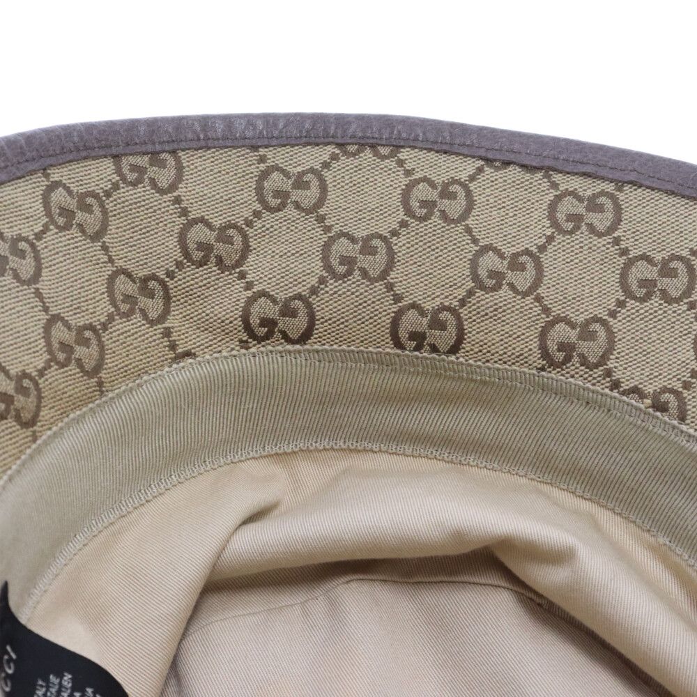 GUCCI グッチ バケットハット フェドラハット ベージュ 楽天市場】GUCCI グッチ ハット帽子キャメルベージュ＆エボニー