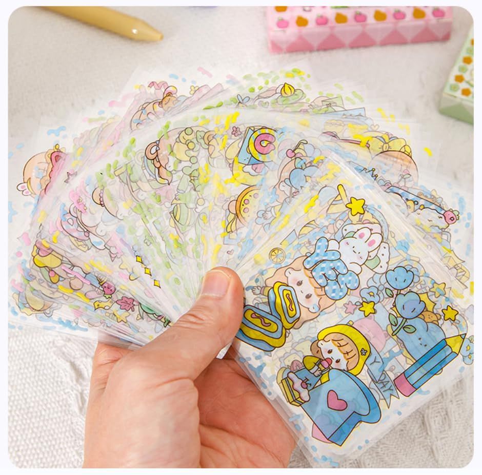 特価商品】人物 かわいい ステッカー シール 手帳シール 女の子