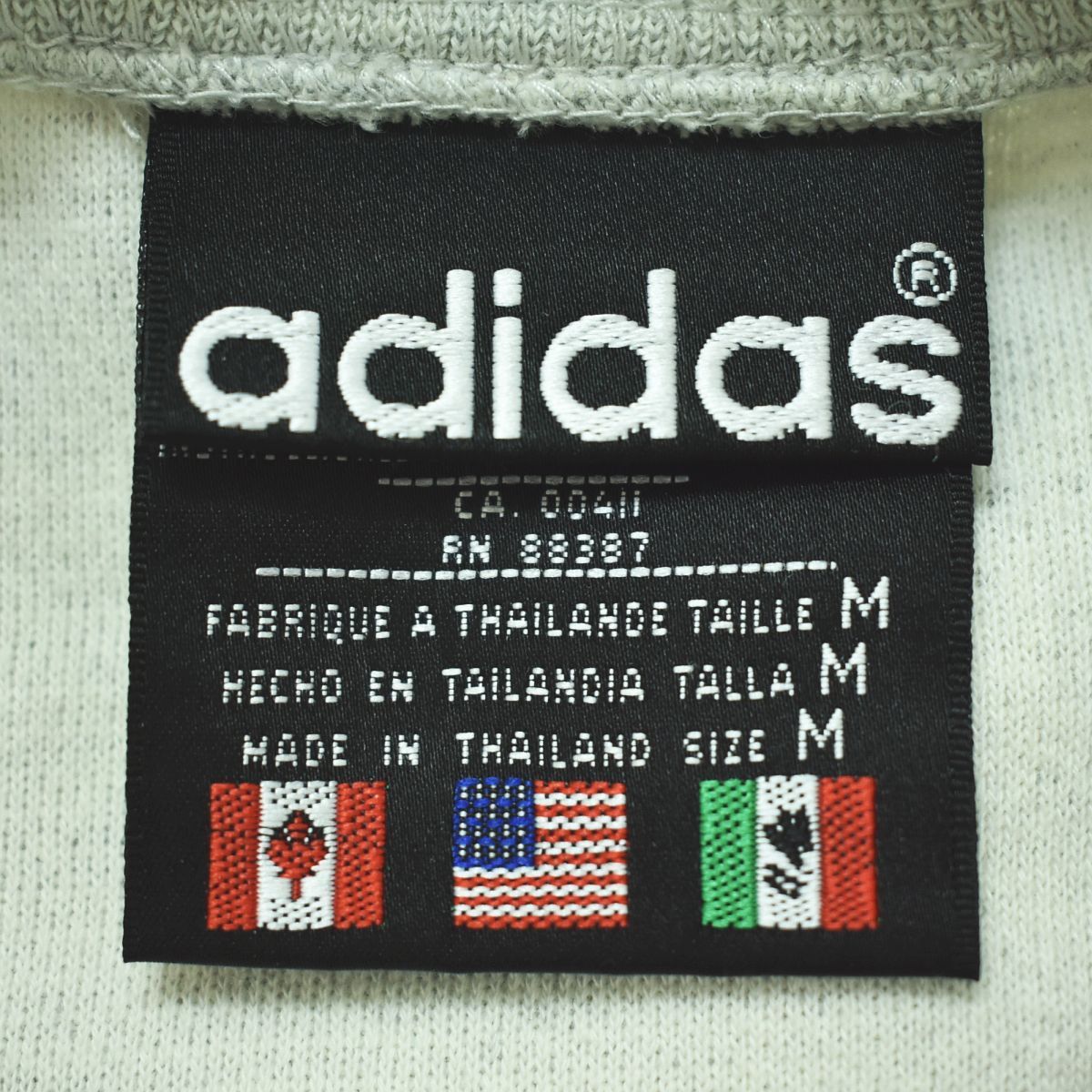 希少】 80s ヴィンテージ 万国旗 アディダス adidas トレフォイルロゴ 