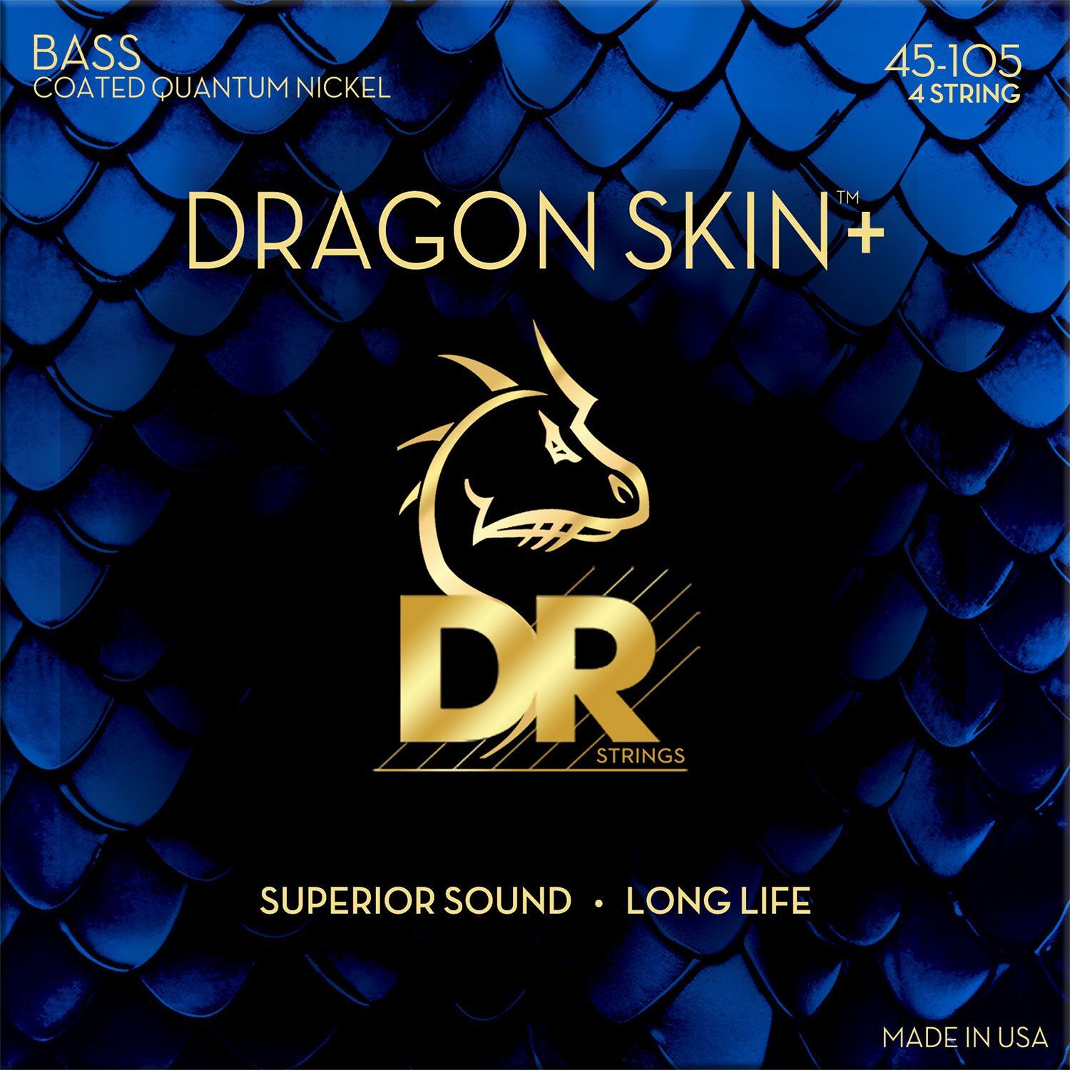 【new】DR STRINGS / DRAGON SKIN+ Nickel for 4st Bass DBQ-45 MEDIUM (45-105）【GIB横浜】