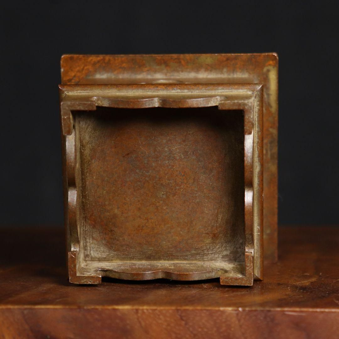 銅製 六角炉 香炉 茶道 書房香炉 香道具 装飾品 工芸品 置物