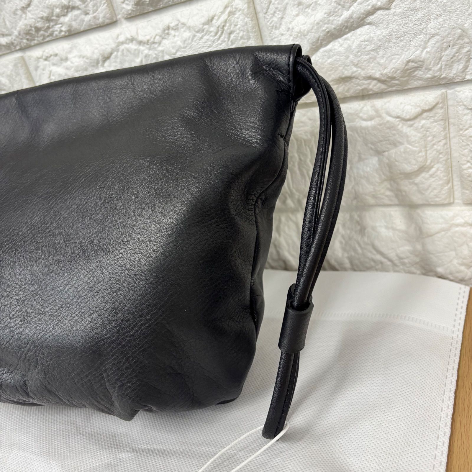 ◼︎ 新品タグ付き russet ラシット 4WAY レザー巾着ショルダーバッグ 