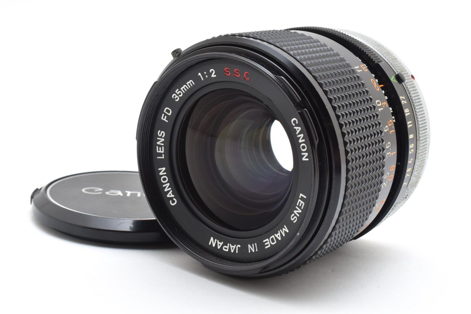 返品保証 Canon キヤノン FD 35mm f2 S.S.C. 単焦点レンズ 緑A付 04251008