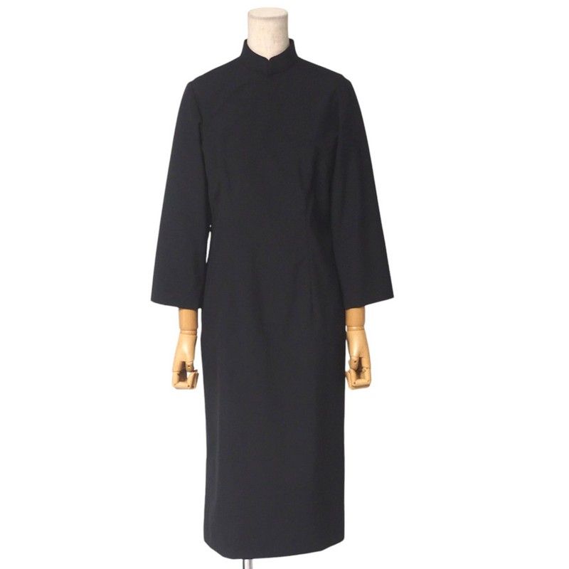 COMME des GARCONS コムデギャルソン ワンピース サイズXS スタンド ロング丈 7分袖 ウール AD2015 ブランド古着 20250227 RA3514