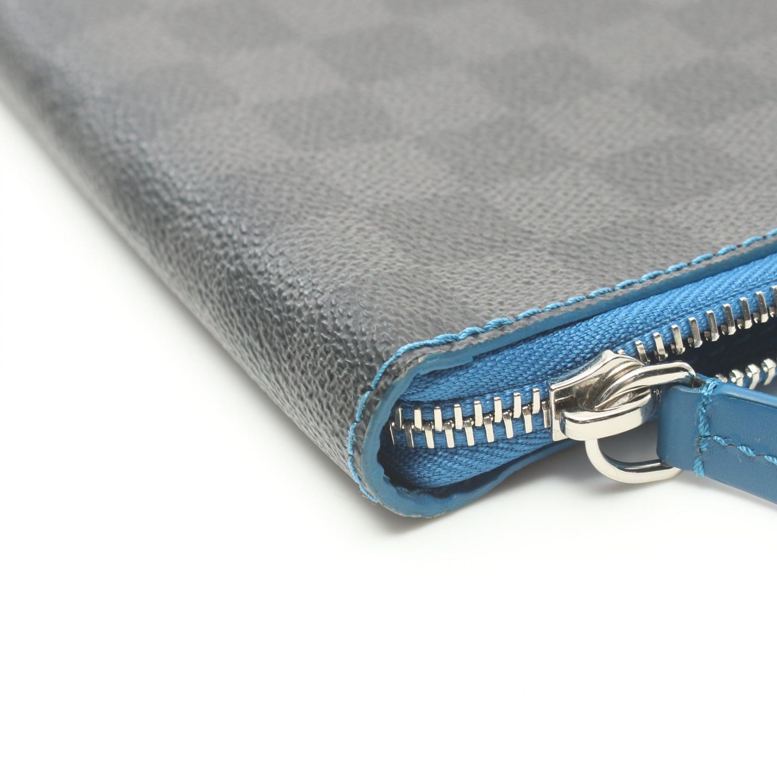 ルイ・ヴィトン ポシェット ジュール GM NM ダミエグラフィット ブルー