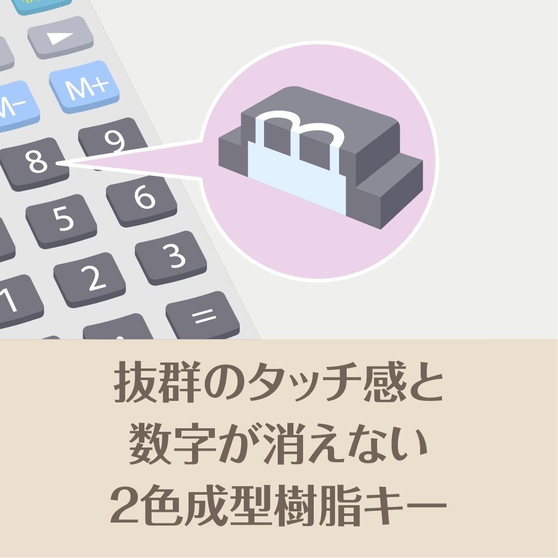 色: グレージュブラウン】カシオ 本格実務電卓 12桁 日数&時間計算