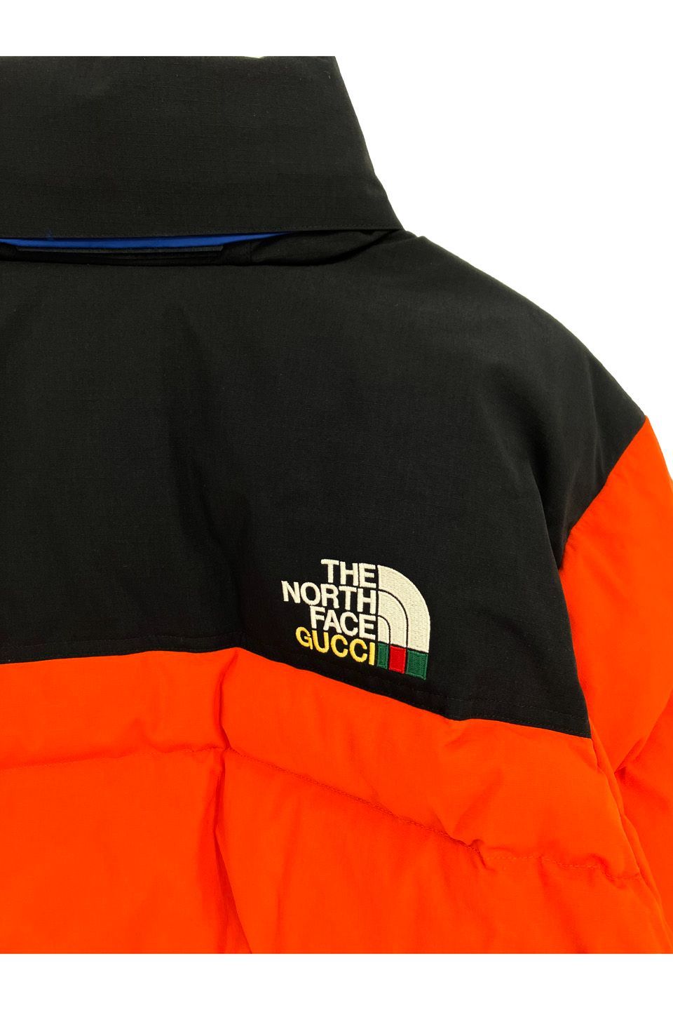 Gucci x The NorthFace 22SS 91 Nuptse Jacket Orange Face Down