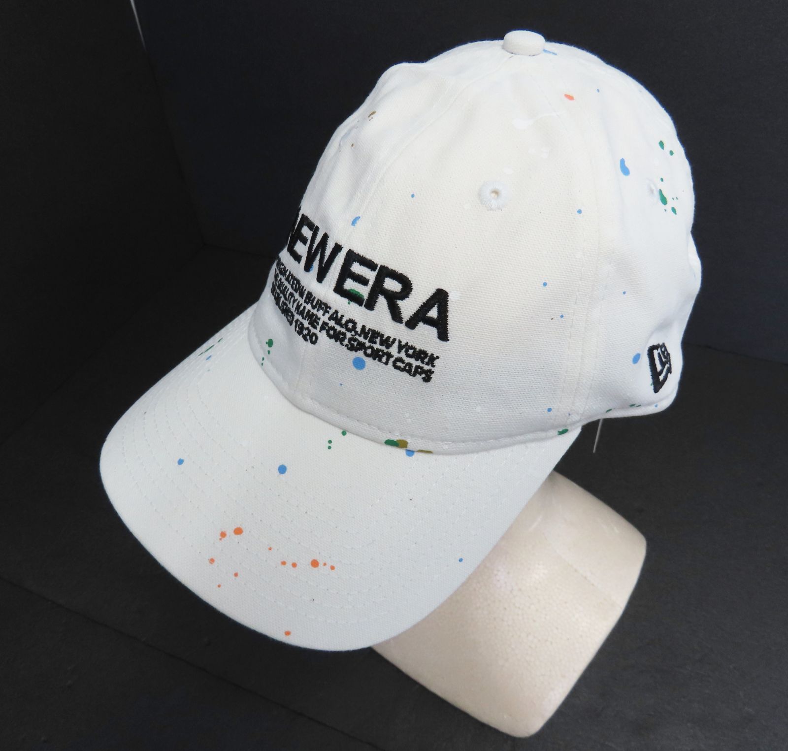 NEW ERA 9THIRTY ホワイトキャップ NEW ERA ニューエラ 9THIRTY ペイント コットン キャップ 帽子