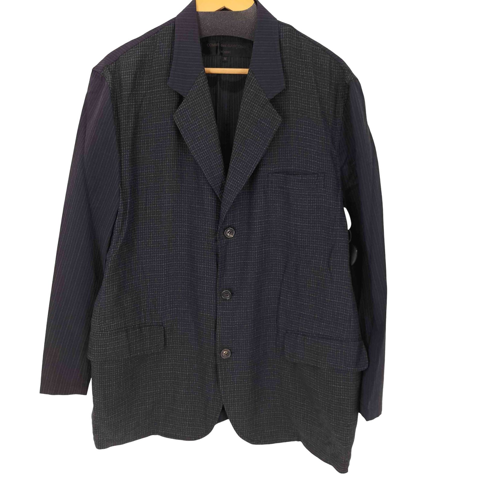 田中オム　コムデギャルソン　ジャケット　Mサイズ　90s AD1991 ブラック コムデギャルソンオム 田中オム AD1991 ダブルブレスト スーツ セット