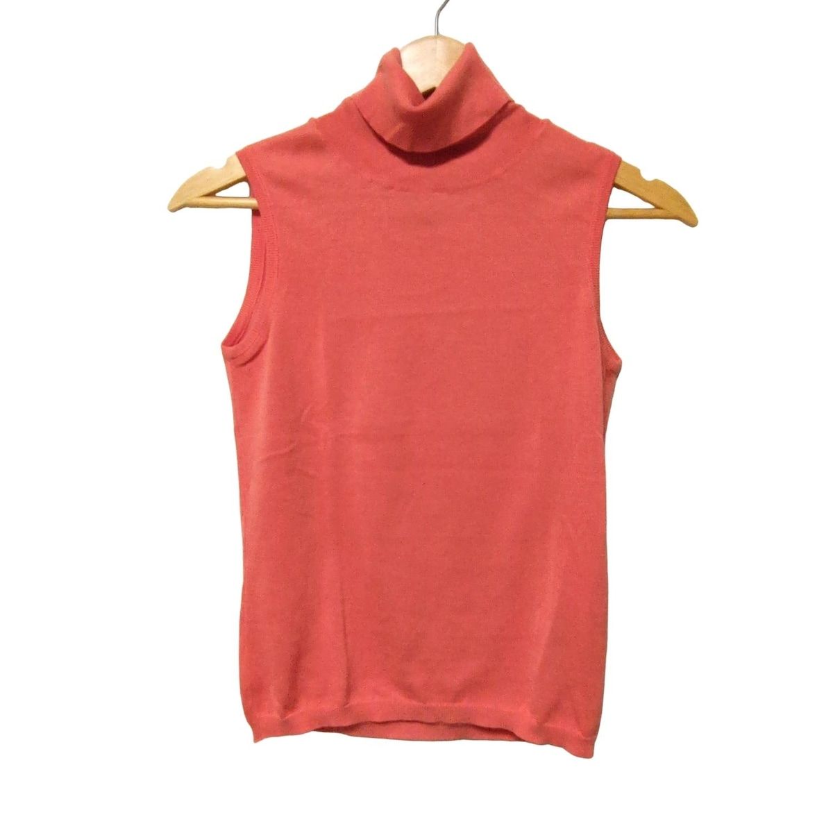 MALO マーロ ノースリーブカットソー サイズ40 M レディース - オレンジ タートルネック|ニット