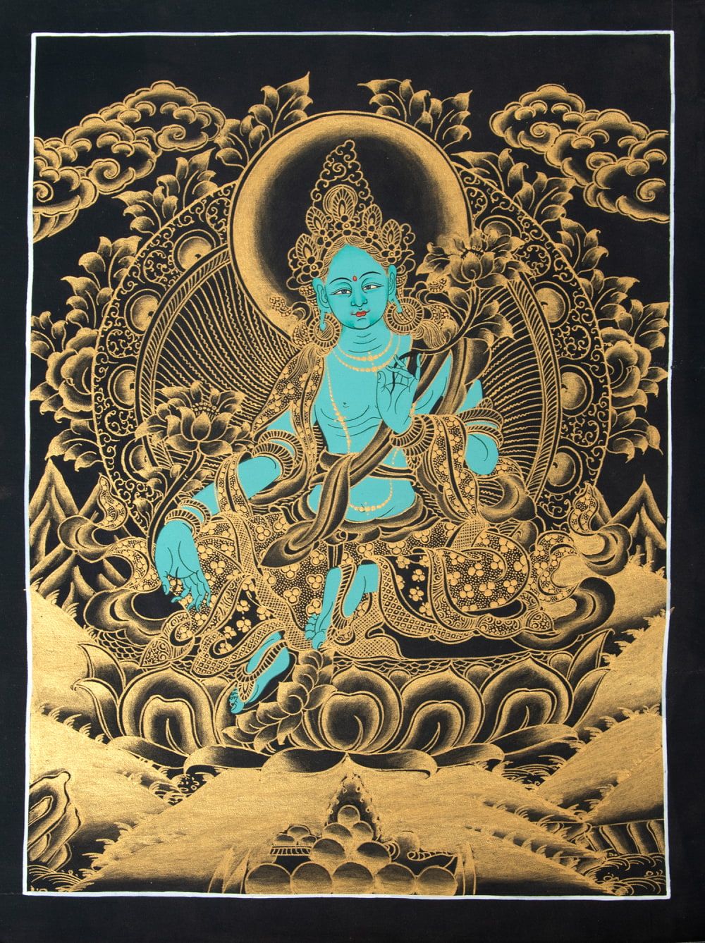 龍神の水晶✧超希少ヒンドゥーグリーン緑水晶クラスター✺Ganesh Himal