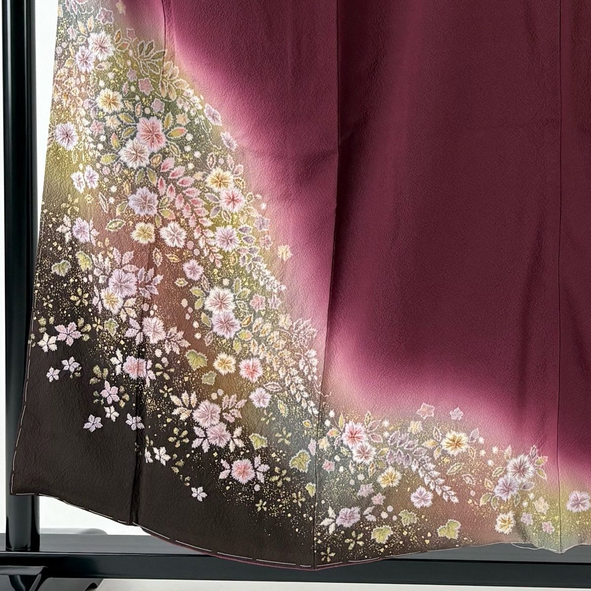 付下げ 身丈155.5cm 裄丈67.5cm L 袷 翠山工房 やまと 落款