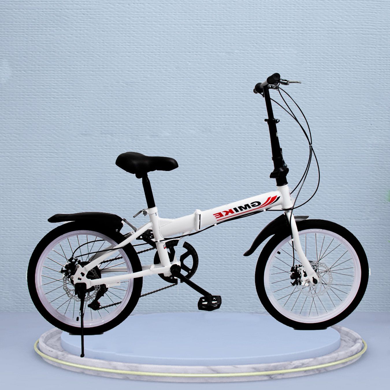 折り畳み自転車 20インチ ミニベロ 高炭素鋼 SHIMANO ディレイラー シマノ 6段 変速 マウンテンバイク Colorful-life 白 折りたたみ自転車 20インチ 自転車 シマノ7段変速 カゴ付き 軽量