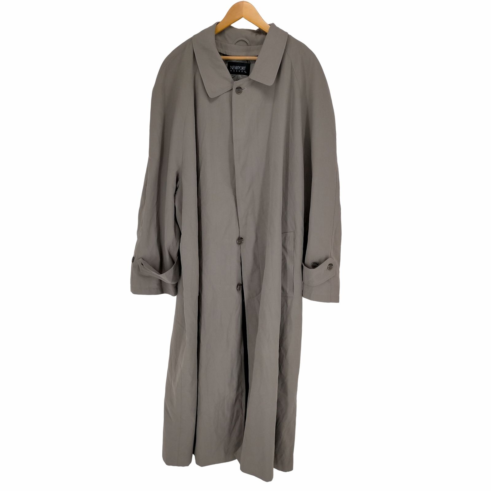 NEWPORT HARVOR トレンチコート Newport Harbor Mens Navy Wear Long Belted Trench Coat Style
