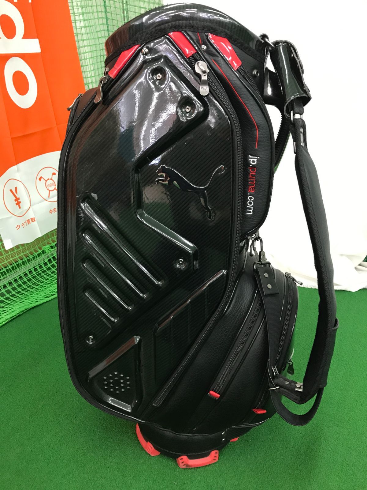 【中古・美品】PUMA キャディバック　メンズ PUMA プーマ キャディバッグ メンズ ゴルフ ベーシックキャディ