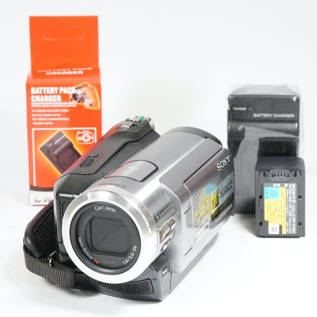 SONY HDR-HC7 ビデオカメラ　VCL-ES20レンズ付き SONY ソニー HDR-HC7 シルバー 動作OK 返金保証 /2093 - メルカリ