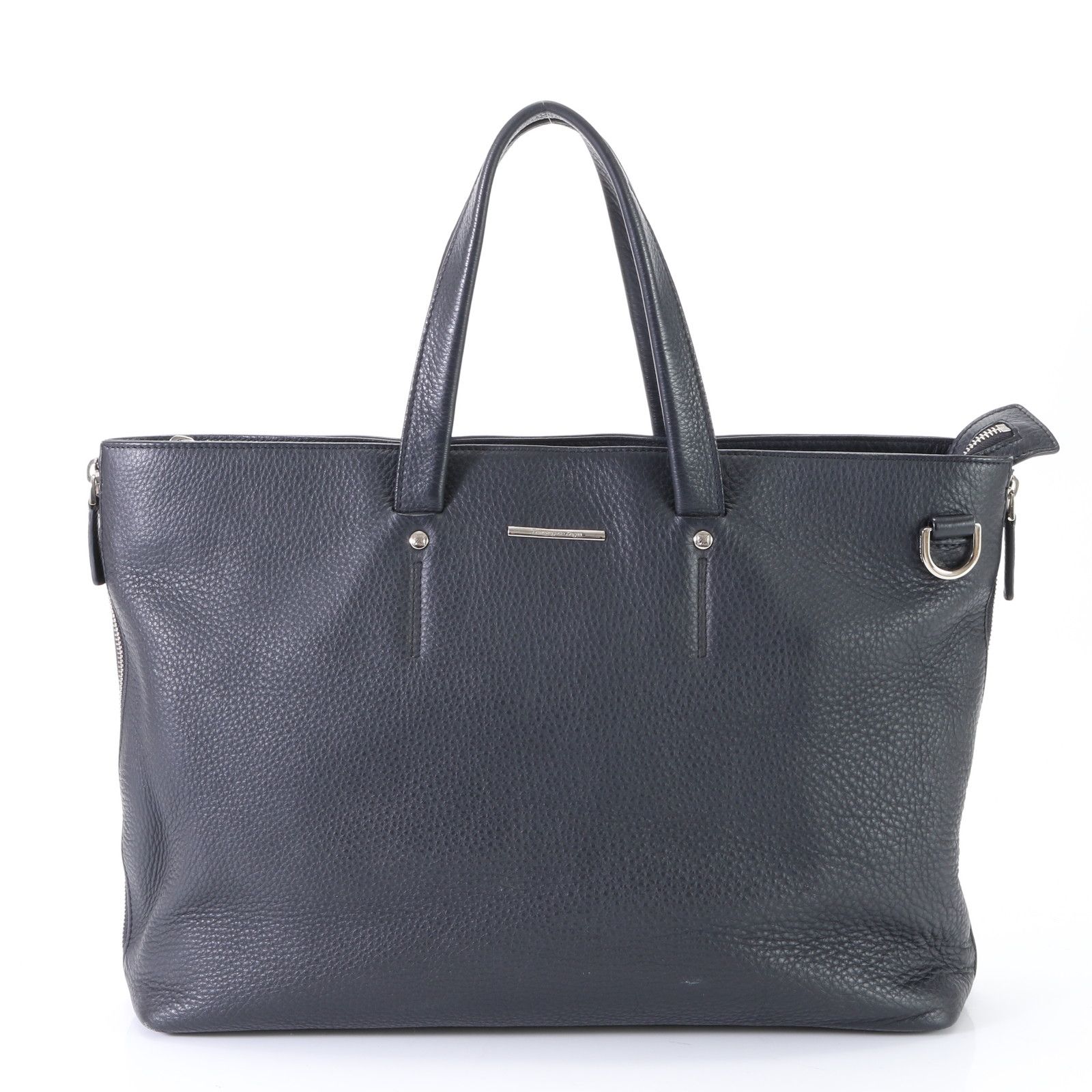 美品 Ermenegildo Zegna エルメネジルド ゼニア レザー トート バッグ 