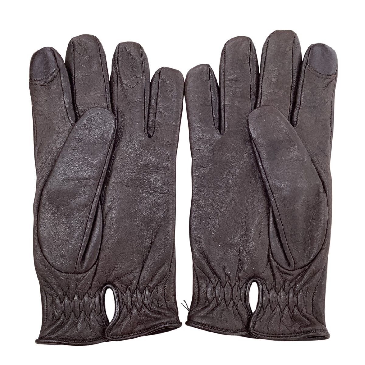 COACH コーチ レディース 手袋 グローブ レザー SIZE M ブラウン