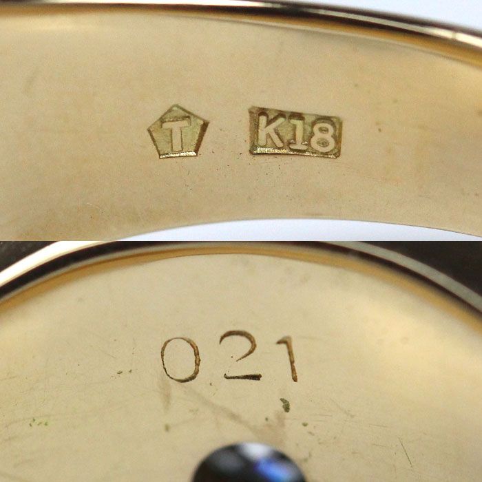 K18YG イエローゴールド 印台 リング 指輪 ダイヤモンド0.21ct 24号 13.0g メンズ FORTGASGNV_COM_BR