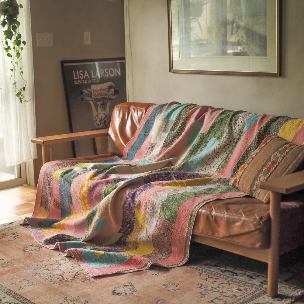 ヴィンテージカンタキルト＜F＞ India・ラリーキルト ・カンタクロス